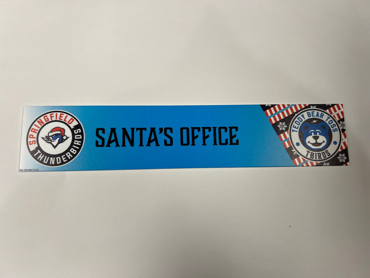2025-26 Teddy Bear Toss Locker Nameplate