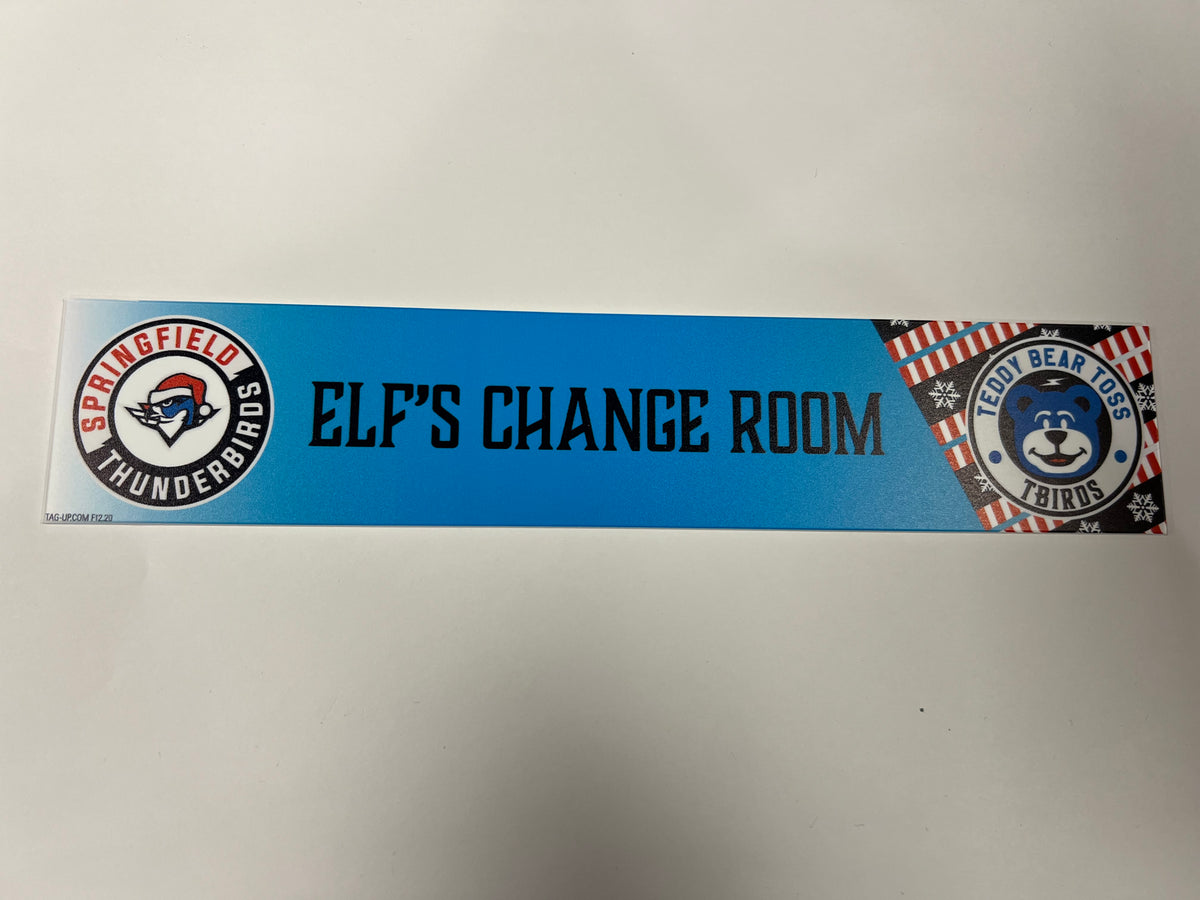 2025-26 Teddy Bear Toss Locker Nameplate