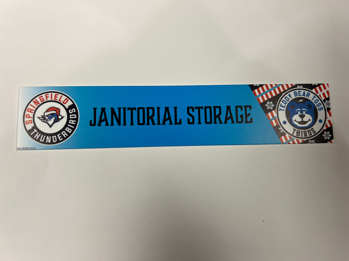 2025-26 Teddy Bear Toss Locker Nameplate