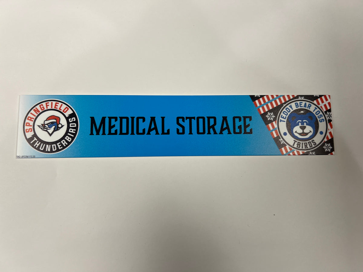 2025-26 Teddy Bear Toss Locker Nameplate