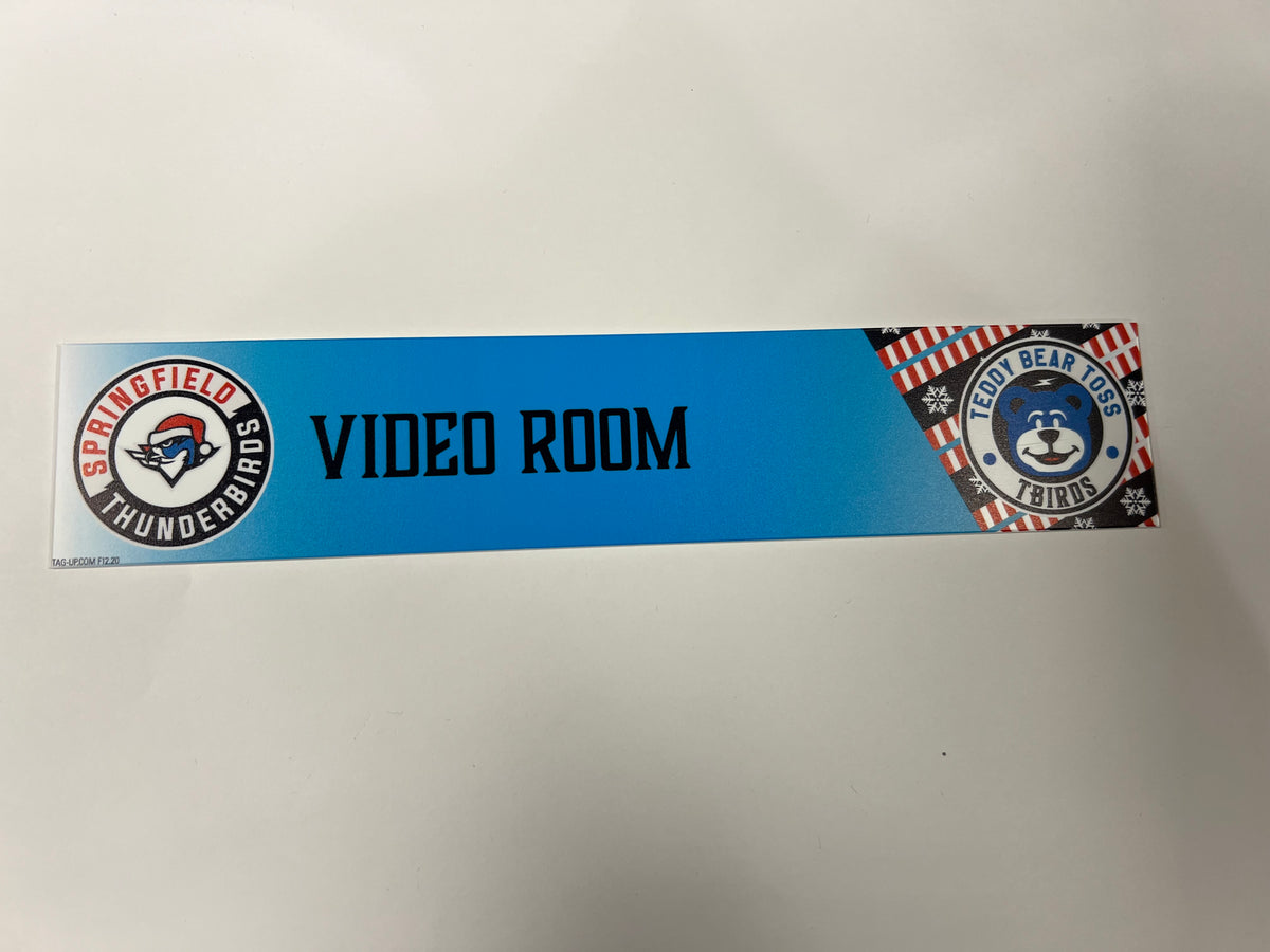 2025-26 Teddy Bear Toss Locker Nameplate