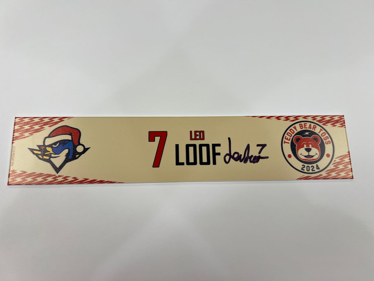2024-25 Teddy Bear Toss Locker Nameplate