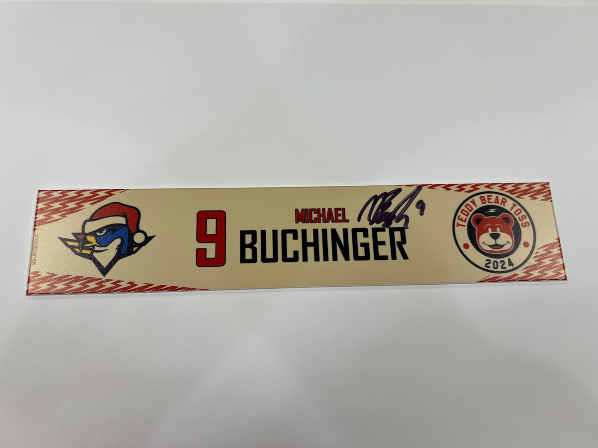 2024-25 Teddy Bear Toss Locker Nameplate