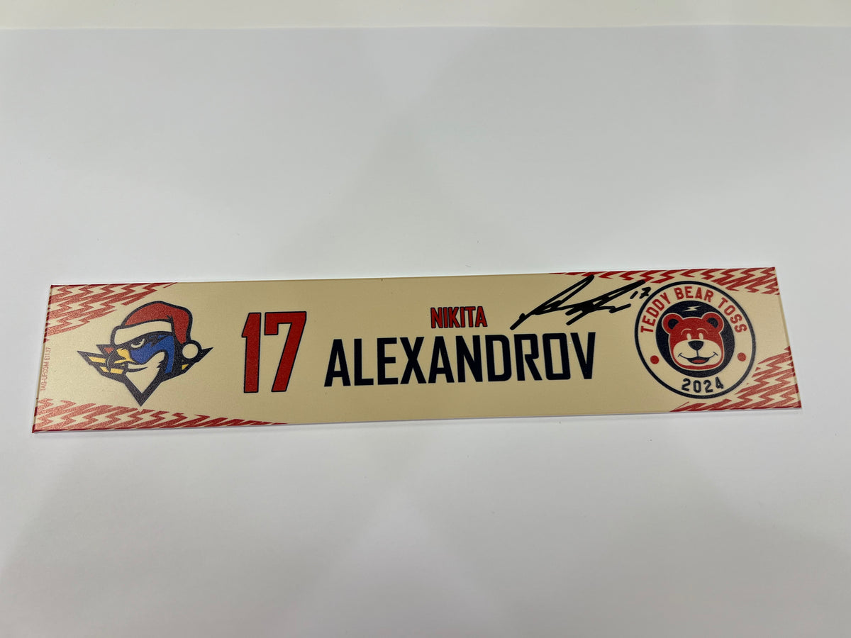2024-25 Teddy Bear Toss Locker Nameplate