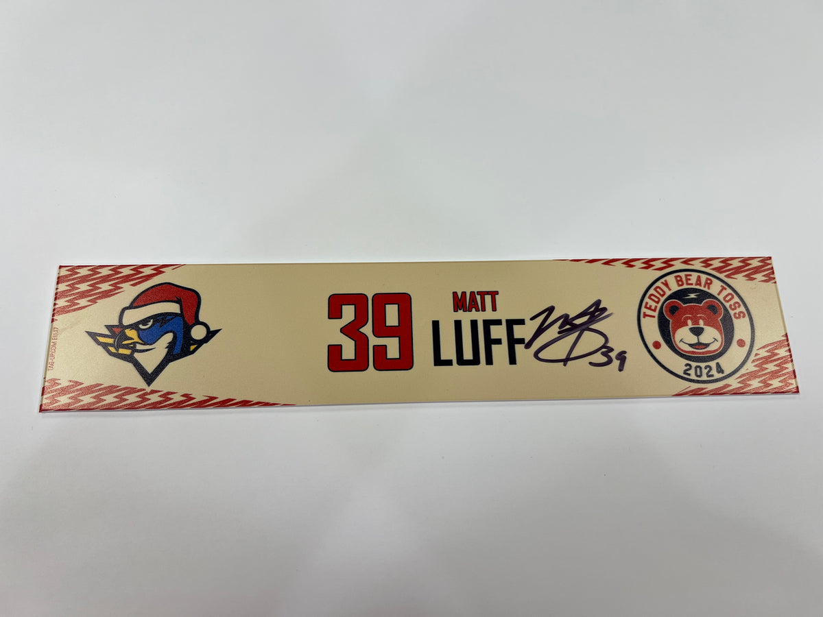 2024-25 Teddy Bear Toss Locker Nameplate