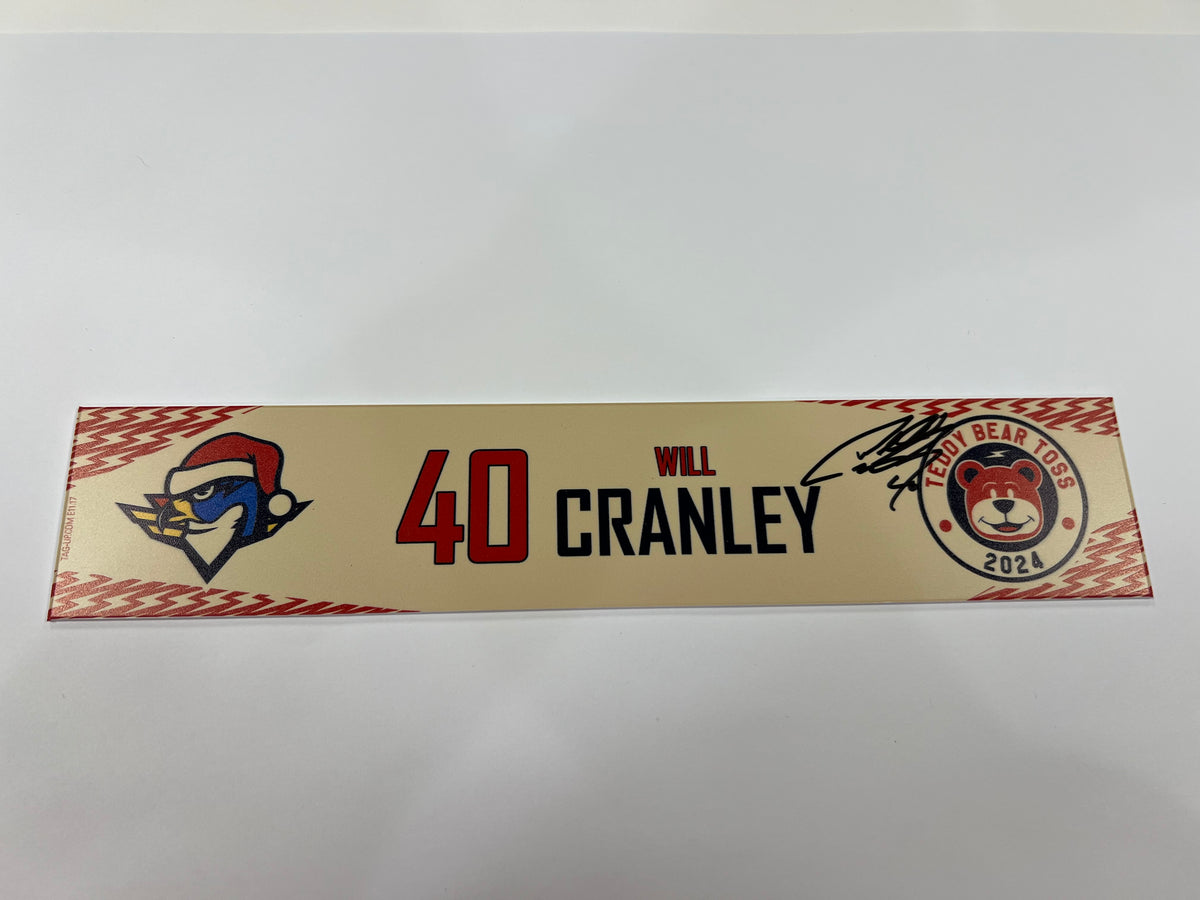 2024-25 Teddy Bear Toss Locker Nameplate