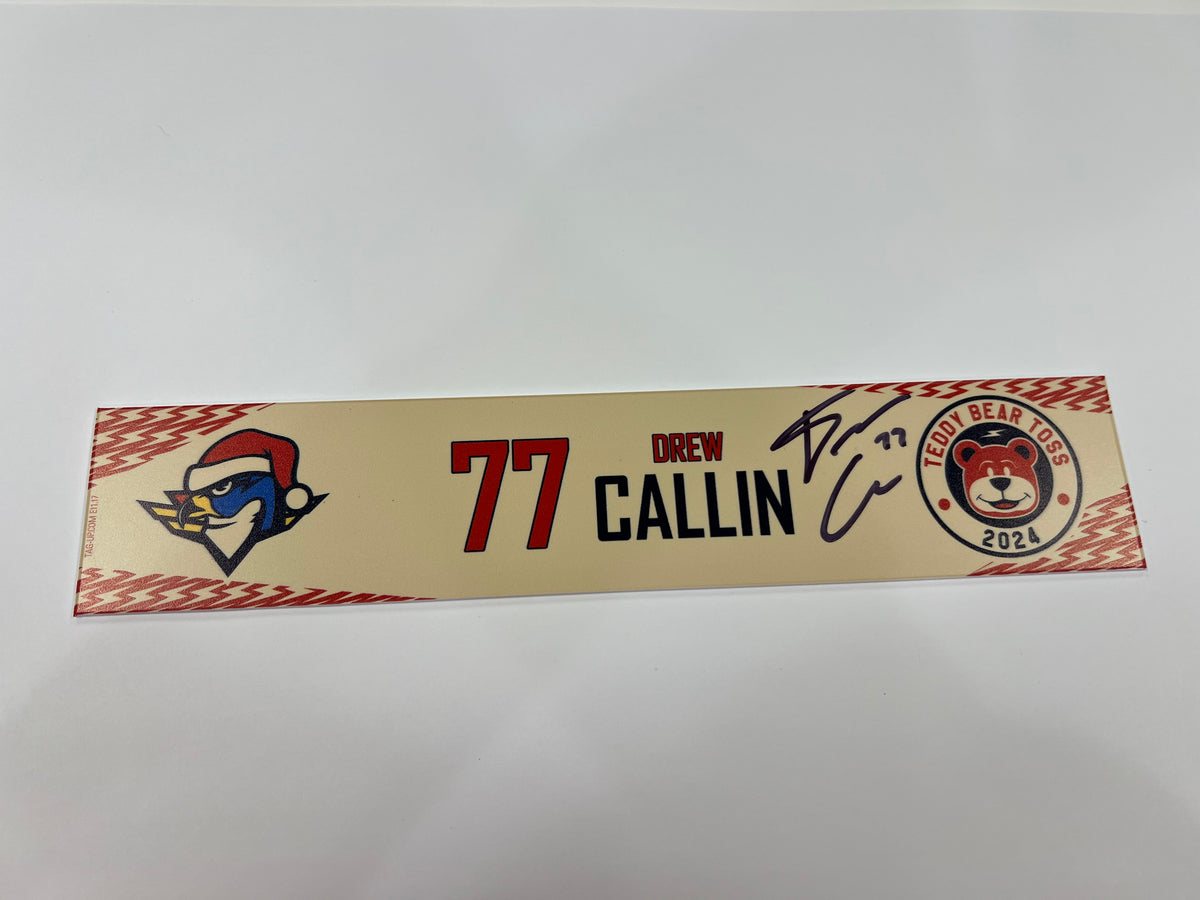 2024-25 Teddy Bear Toss Locker Nameplate