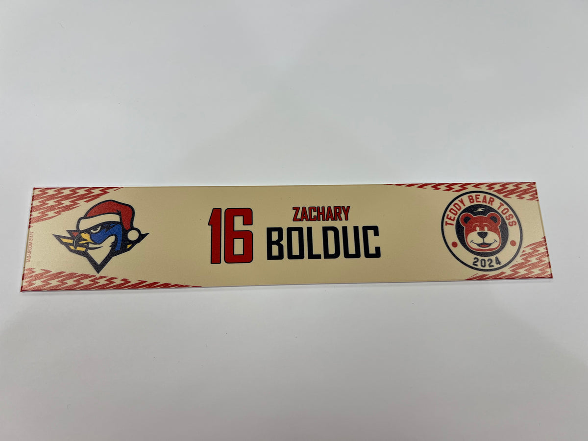 2024-25 Teddy Bear Toss Locker Nameplate
