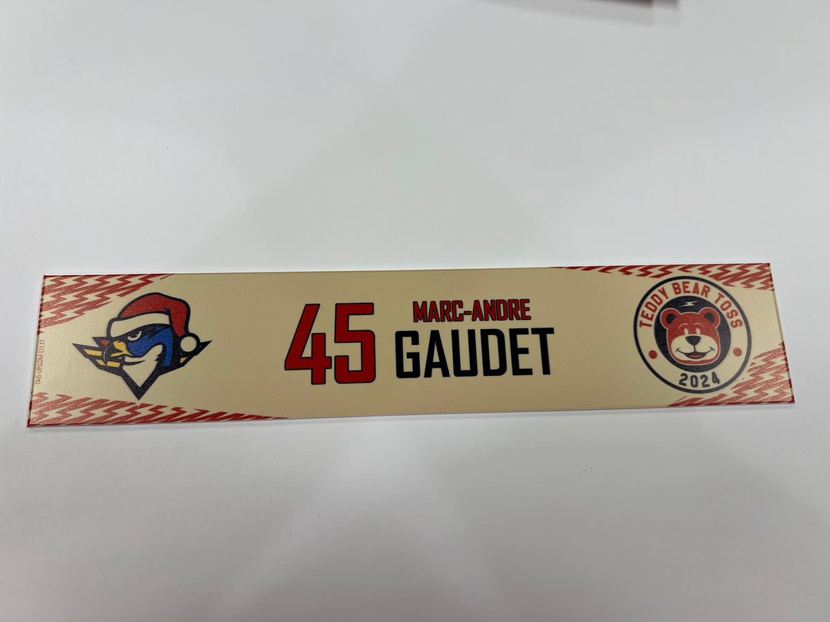 2024-25 Teddy Bear Toss Locker Nameplate