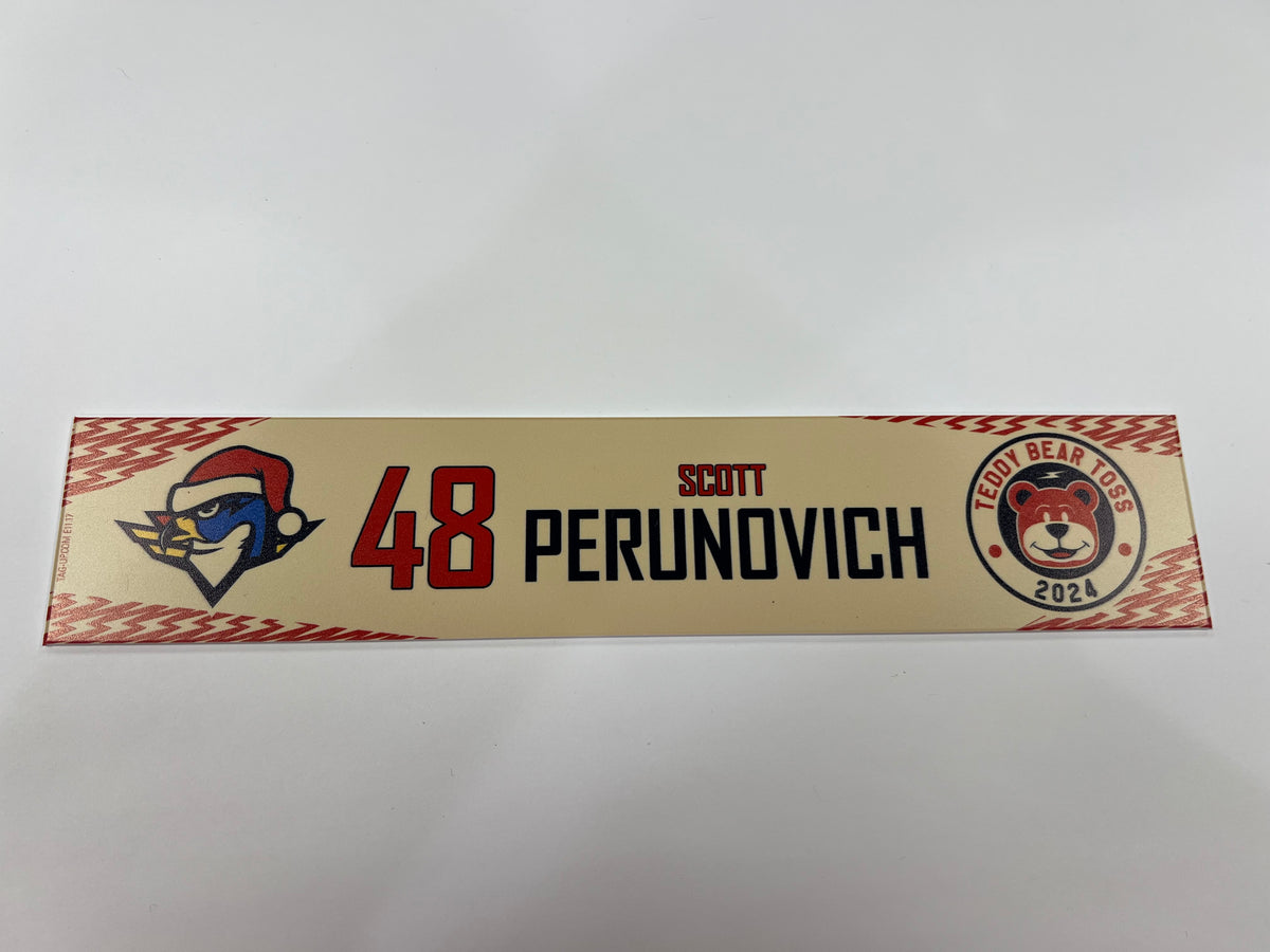 2024-25 Teddy Bear Toss Locker Nameplate