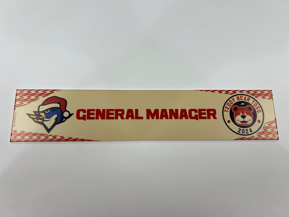 2024-25 Teddy Bear Toss Locker Nameplate