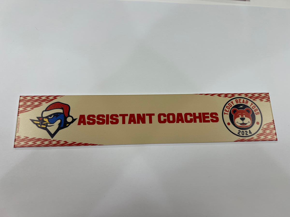 2024-25 Teddy Bear Toss Locker Nameplate