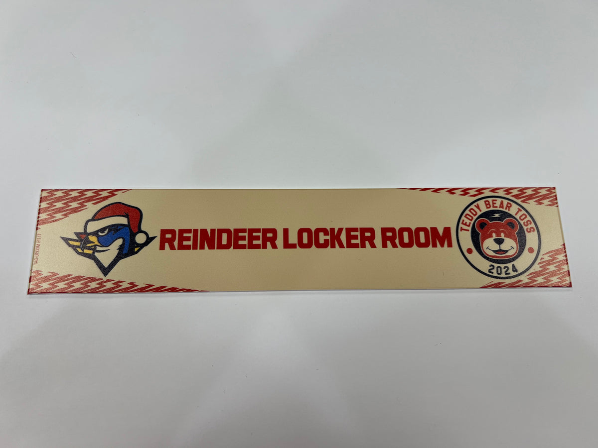 2024-25 Teddy Bear Toss Locker Nameplate