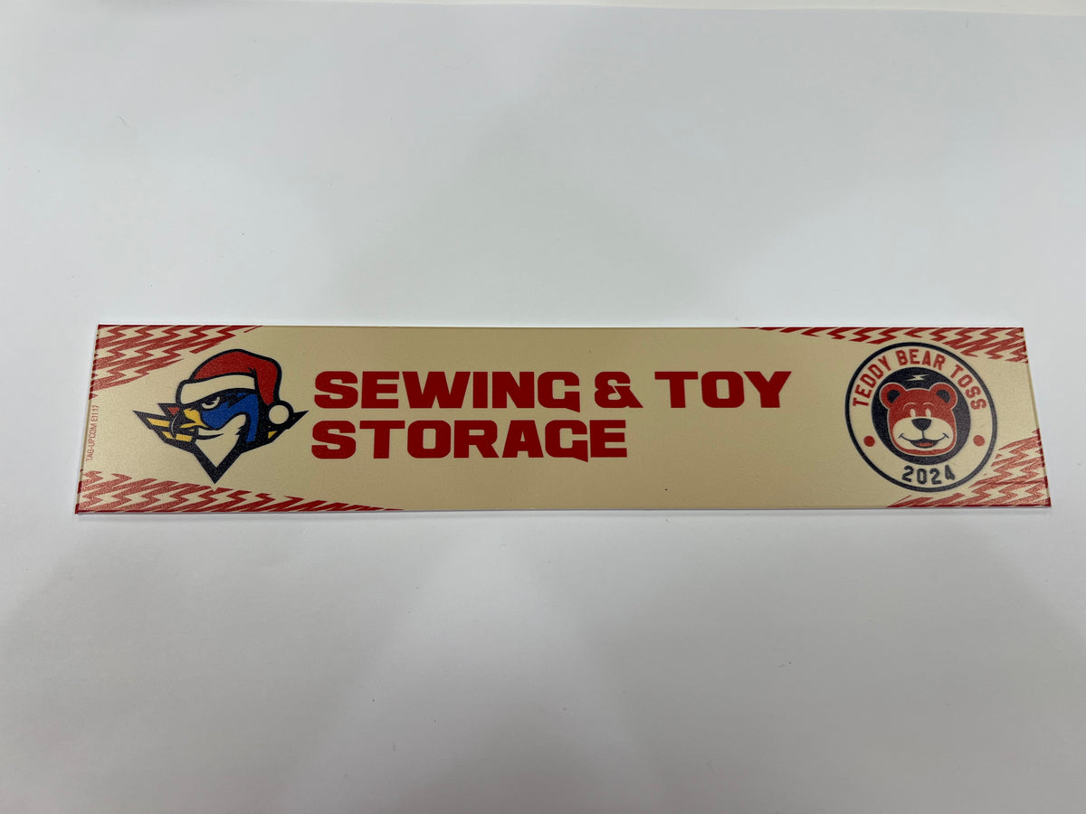 2024-25 Teddy Bear Toss Locker Nameplate
