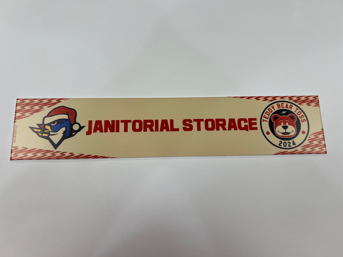2024-25 Teddy Bear Toss Locker Nameplate