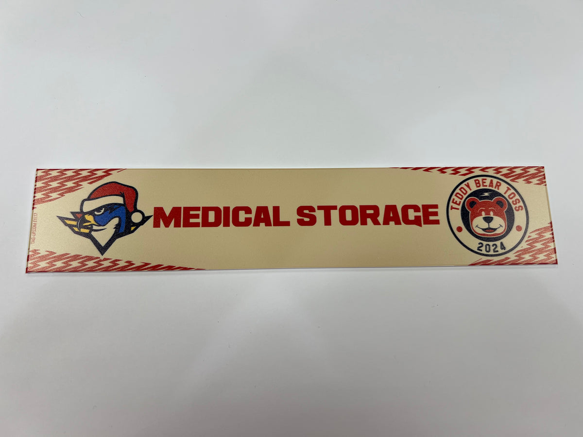 2024-25 Teddy Bear Toss Locker Nameplate