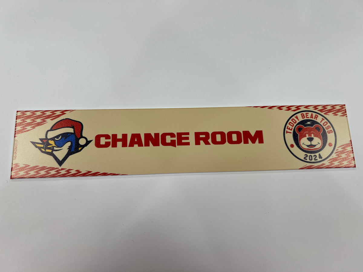 2024-25 Teddy Bear Toss Locker Nameplate