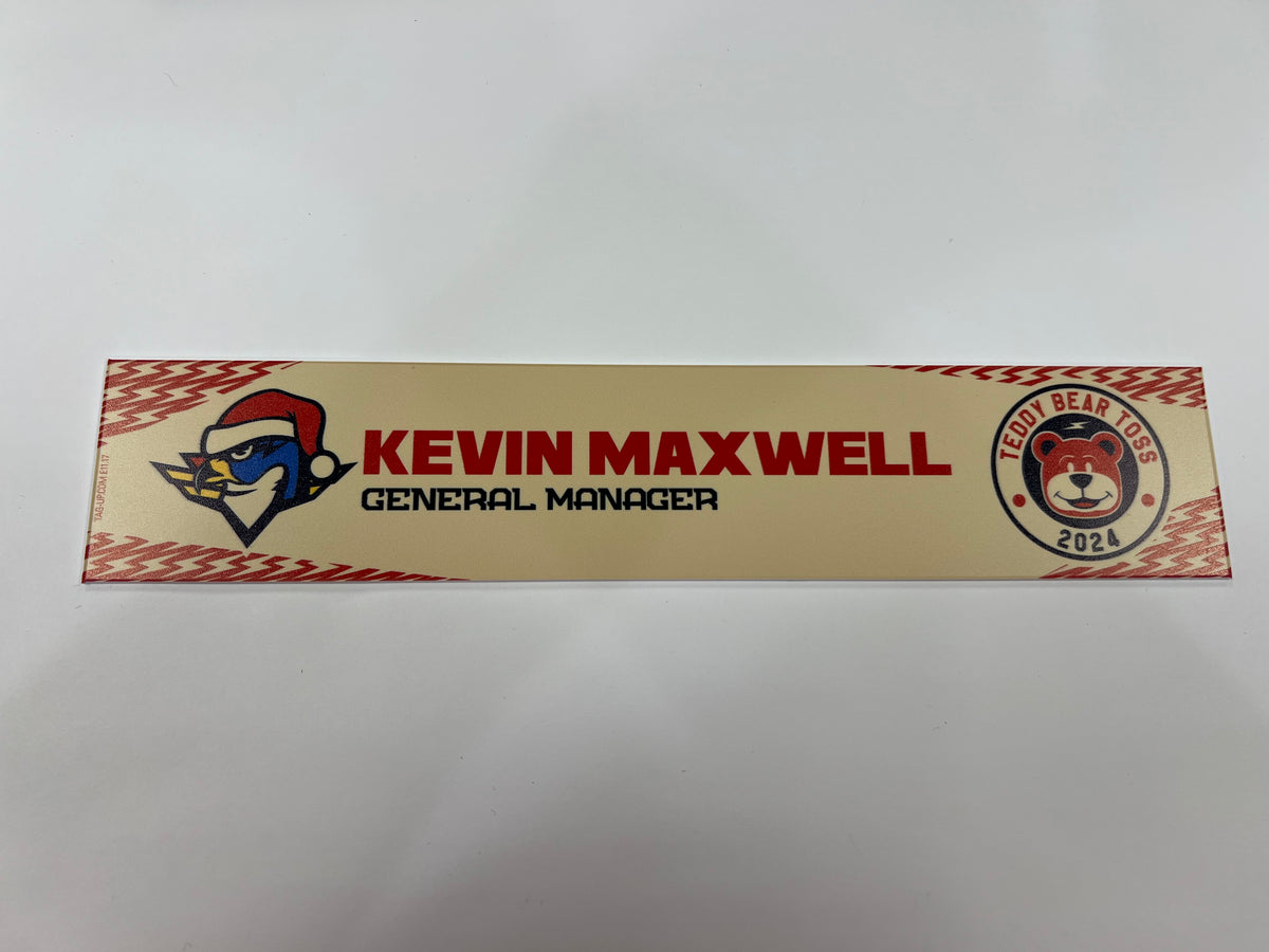 2024-25 Teddy Bear Toss Locker Nameplate