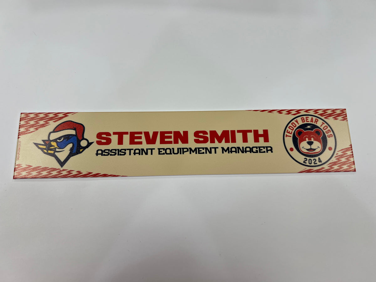 2024-25 Teddy Bear Toss Locker Nameplate