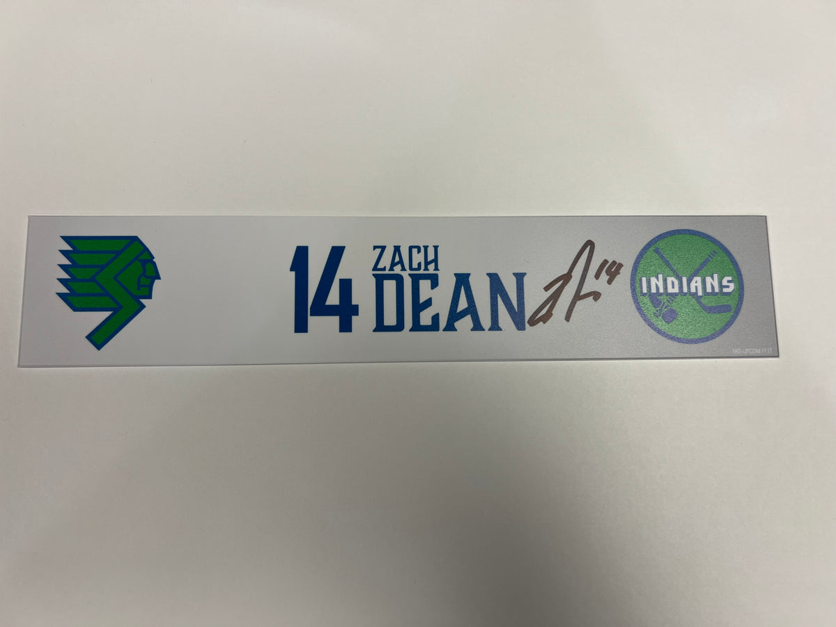 2025-26 Throwback Indians Locker Nameplate