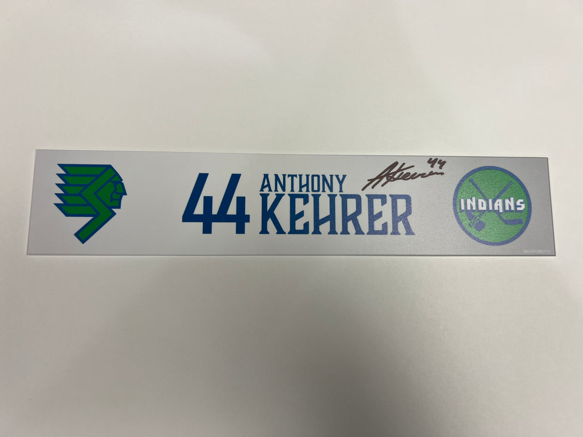 2025-26 Throwback Indians Locker Nameplate
