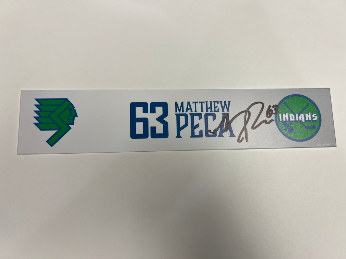 2025-26 Throwback Indians Locker Nameplate