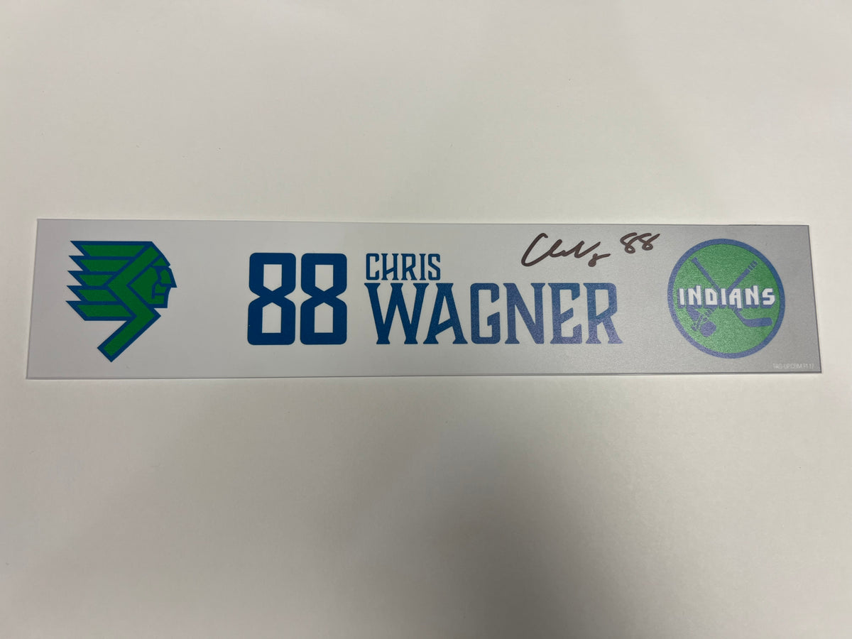2025-26 Throwback Indians Locker Nameplate