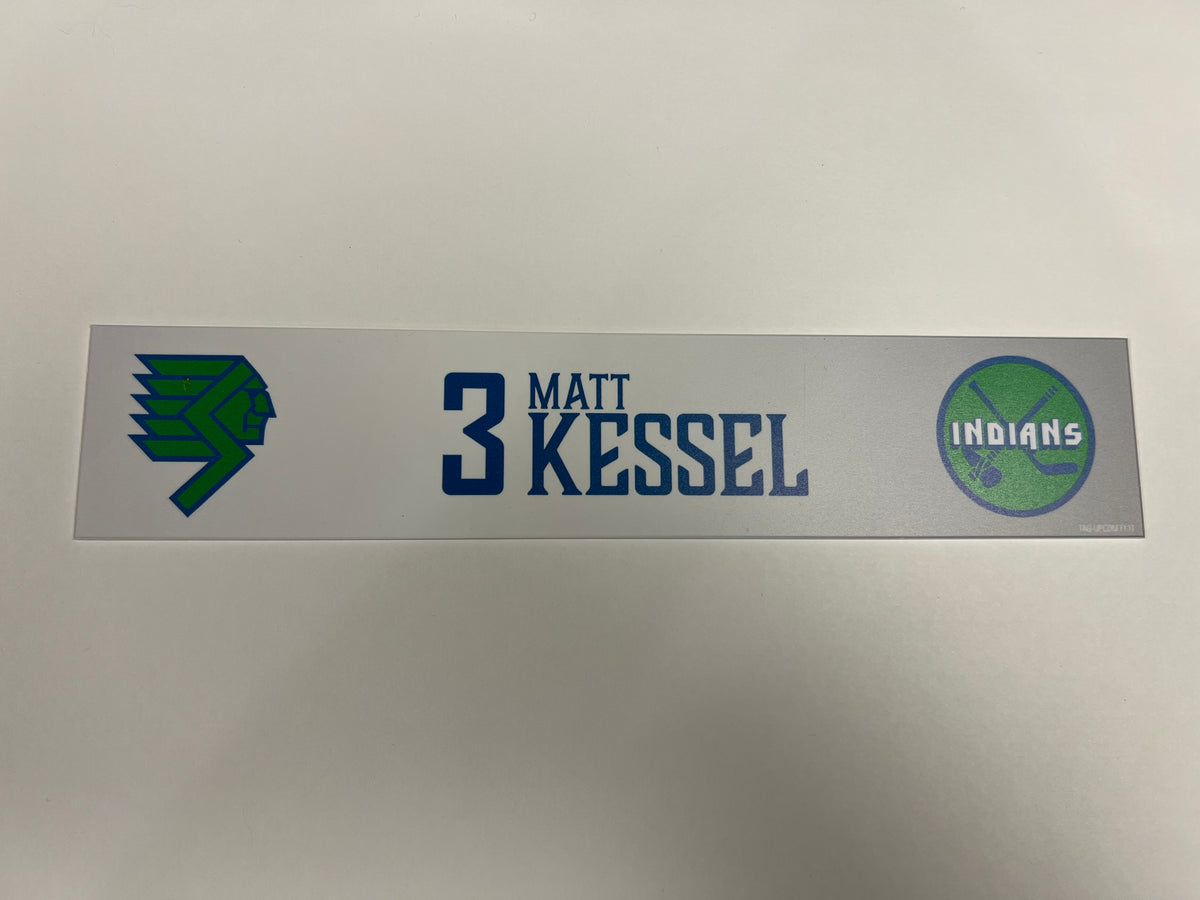 2025-26 Throwback Indians Locker Nameplate