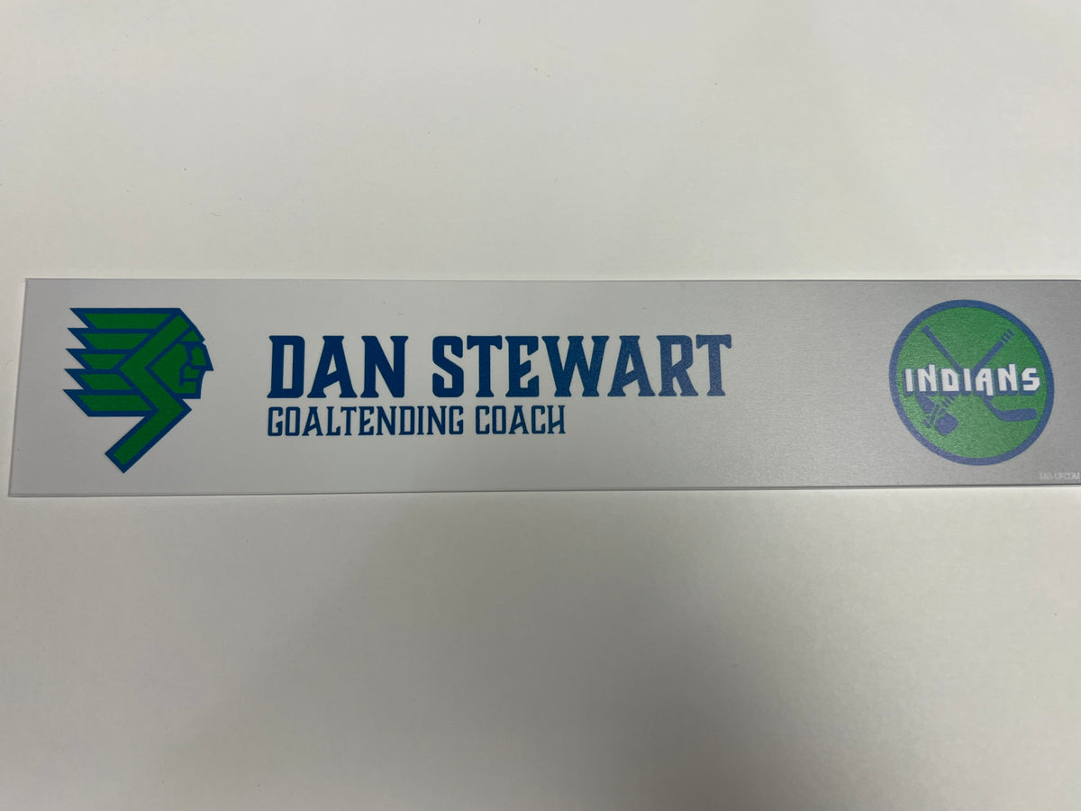 2025-26 Throwback Indians Locker Nameplate