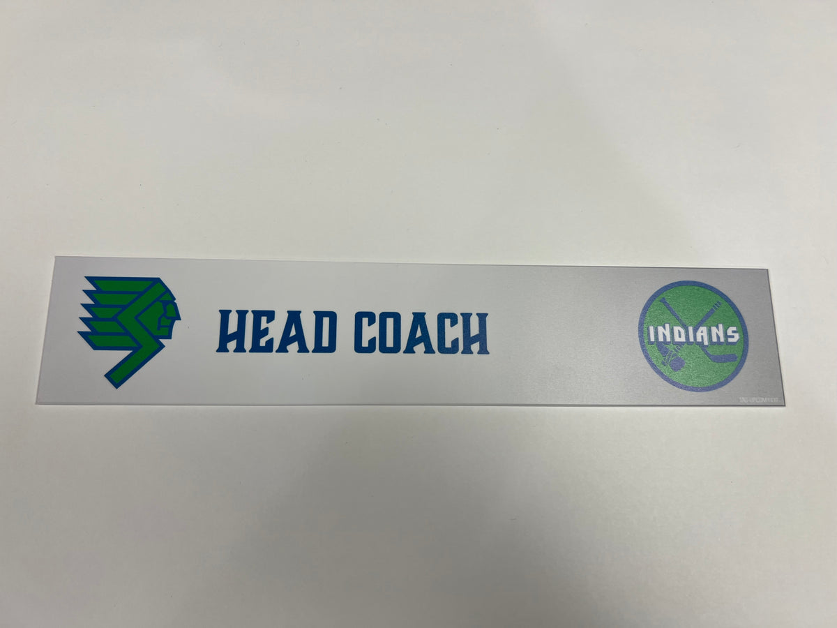 2025-26 Throwback Indians Locker Nameplate