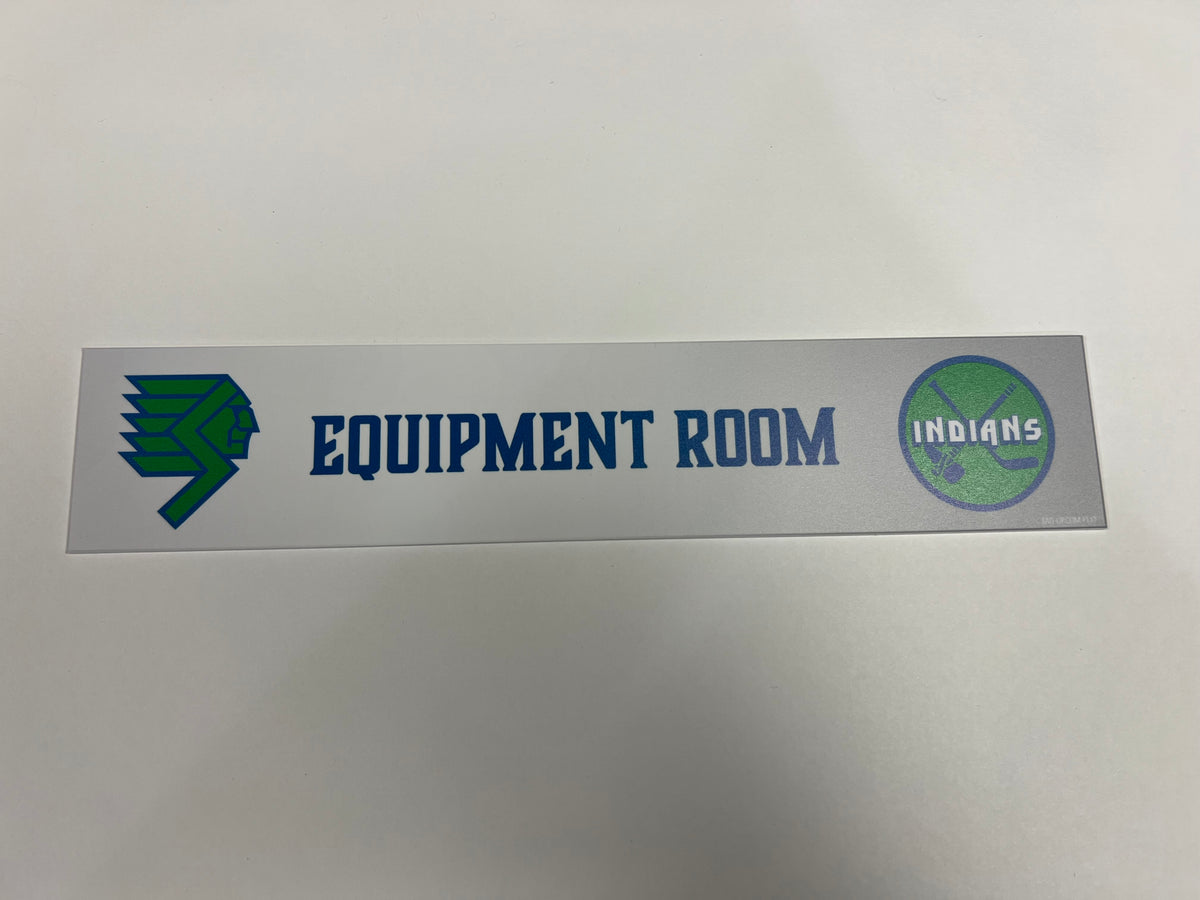 2025-26 Throwback Indians Locker Nameplate