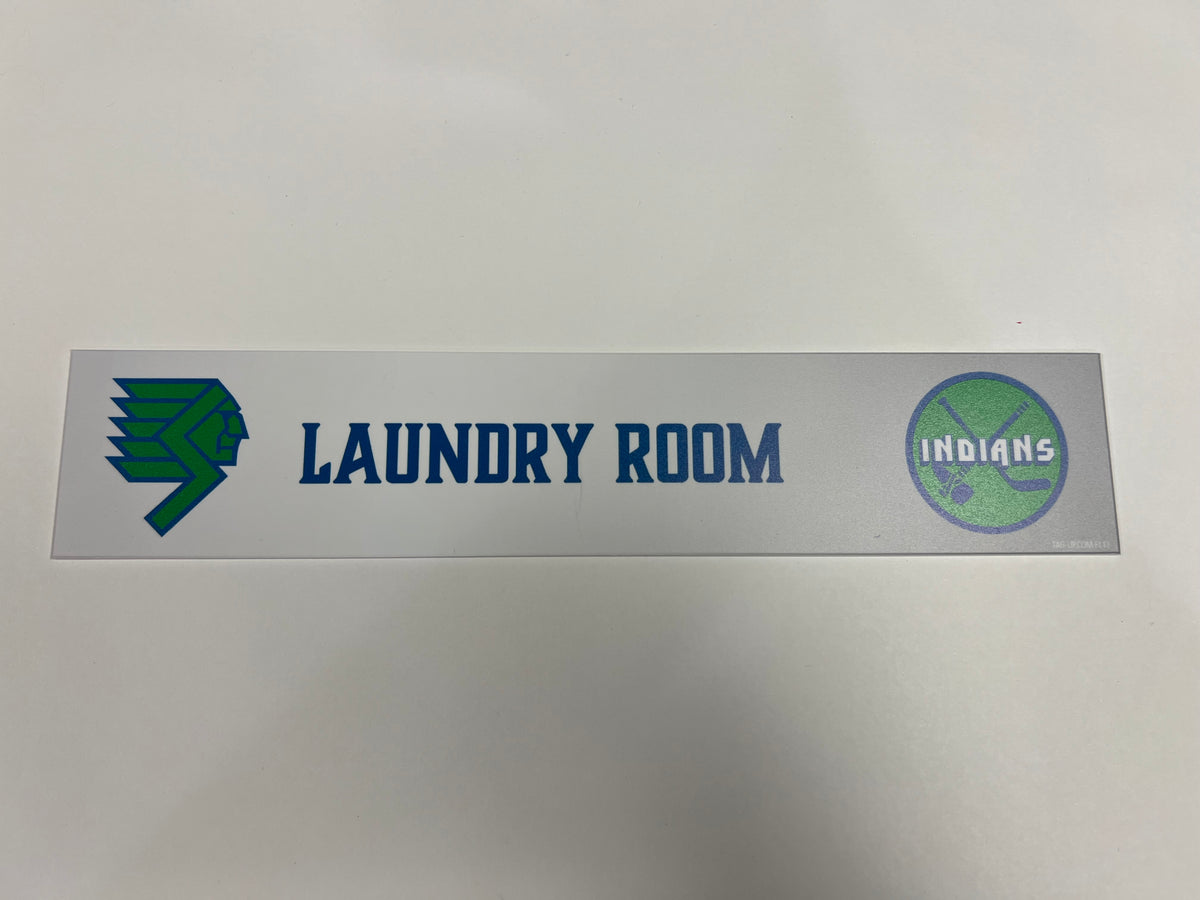 2025-26 Throwback Indians Locker Nameplate