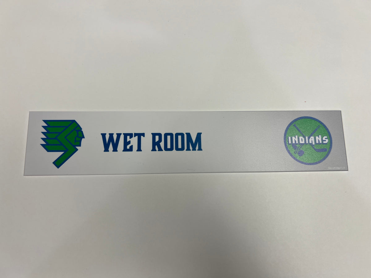 2025-26 Throwback Indians Locker Nameplate