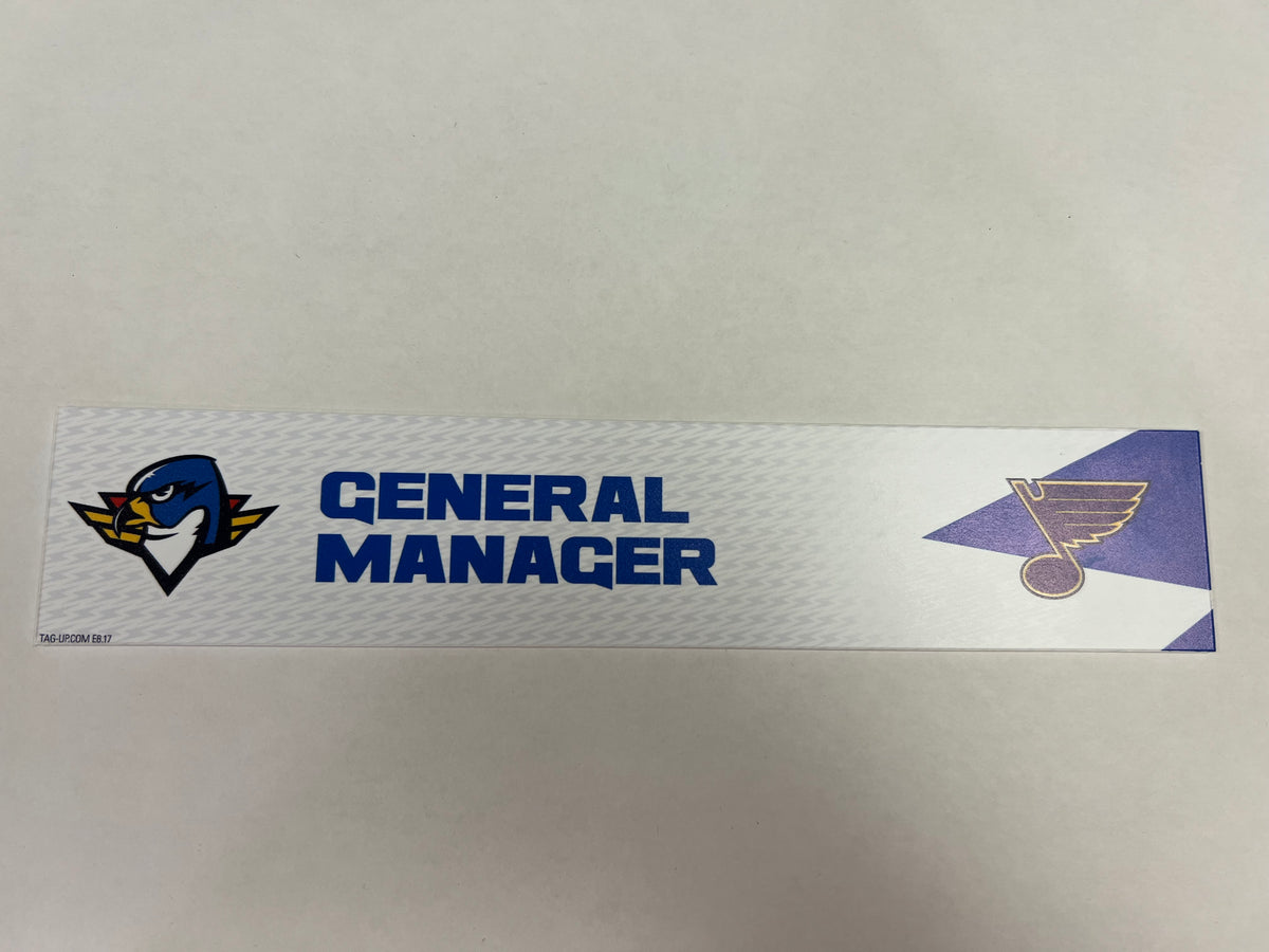 2024-25 T-Birds Regular Season Locker Nameplate - Blue