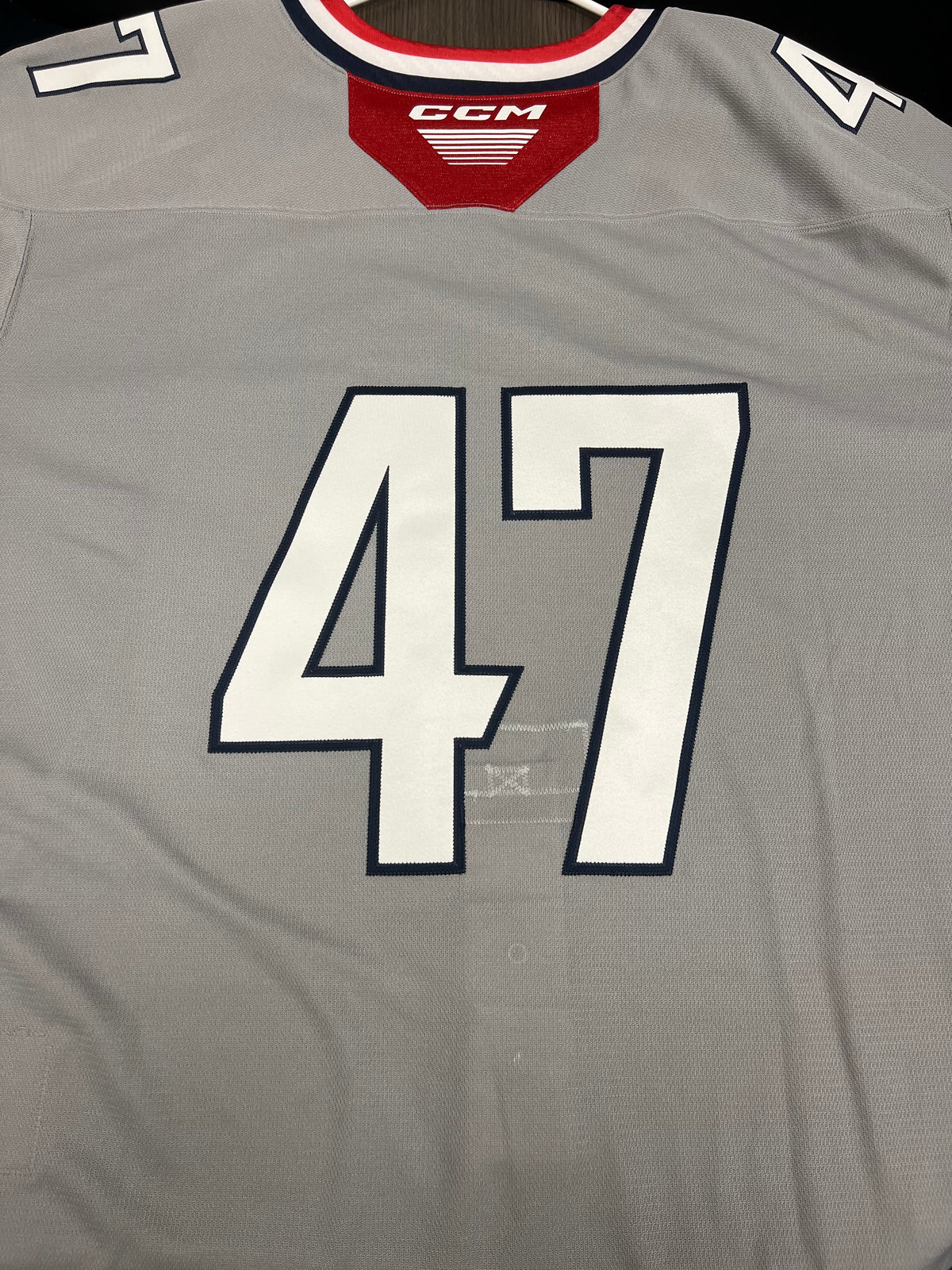 2025-26 Grey Authentic 3rd Jersey with #, No Name - Locker Room Issued