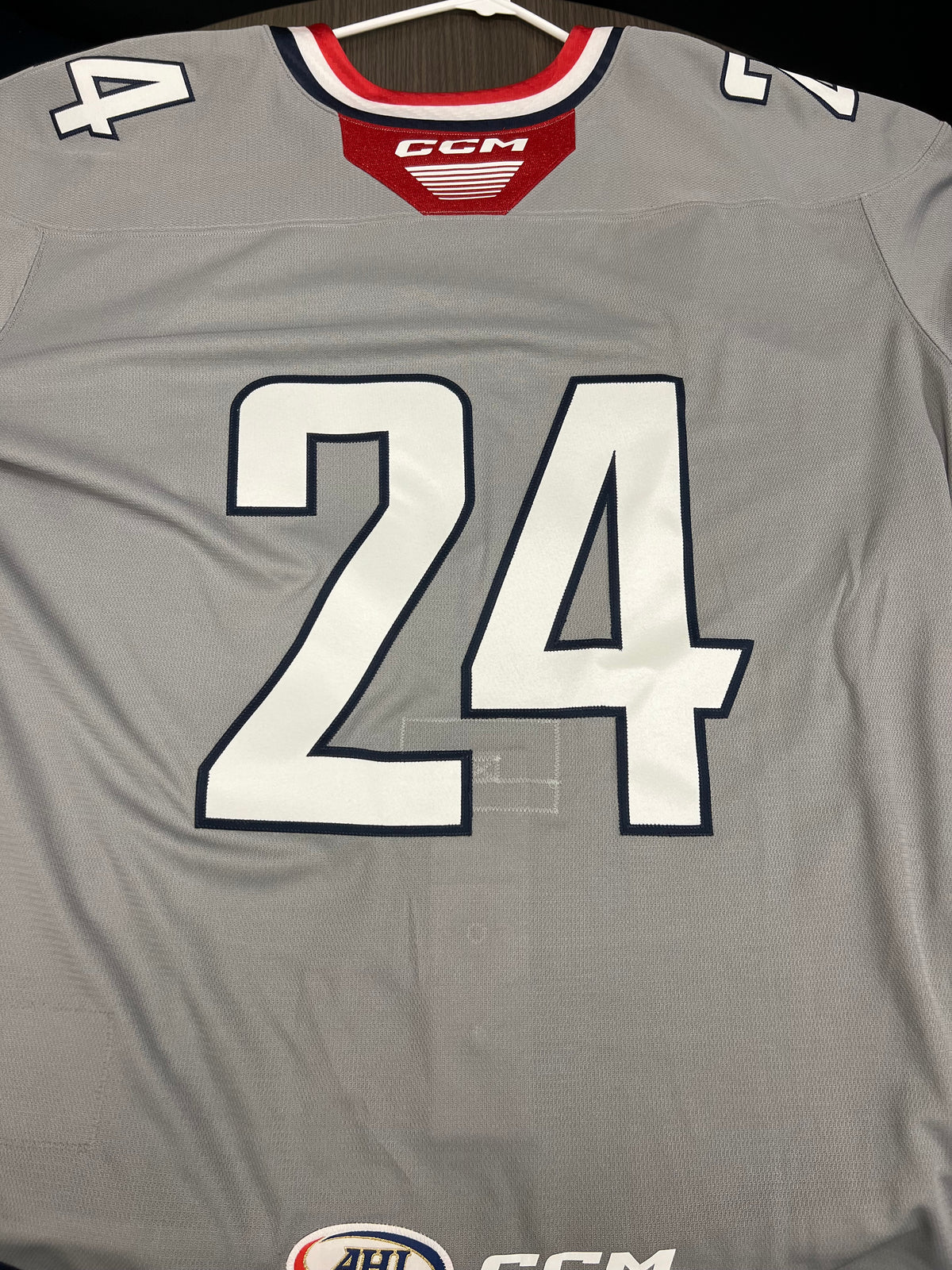 2025-26 Grey Authentic 3rd Jersey with #, No Name - Locker Room Issued