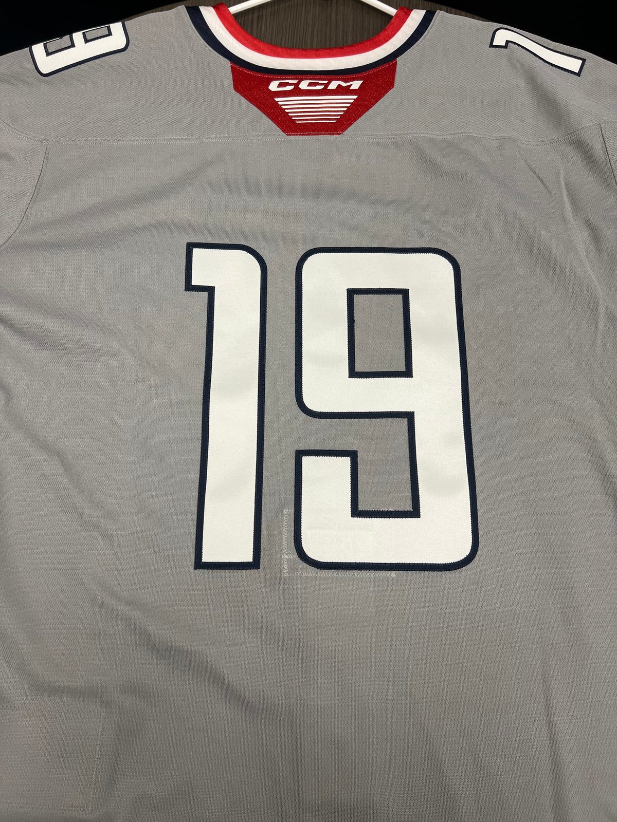 2025-26 Grey Authentic 3rd Jersey with #, No Name - Locker Room Issued