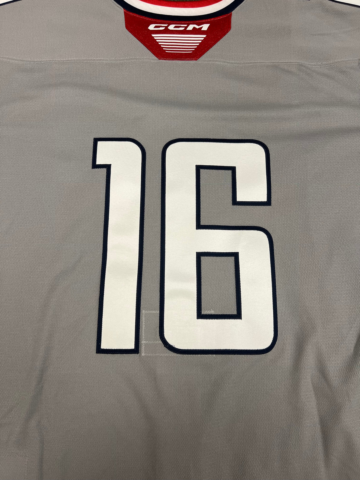 2025-26 Grey Authentic 3rd Jersey with #, No Name - Locker Room Issued