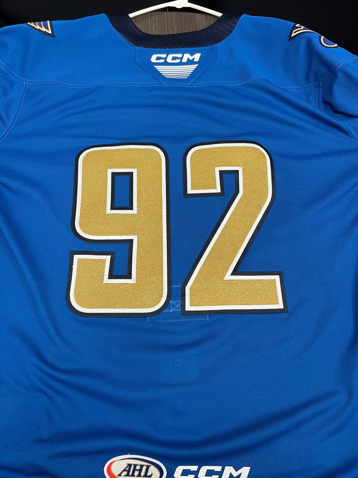 2025-26 Blue Authentic Jersey with #, No Name  - Locker Room Issued