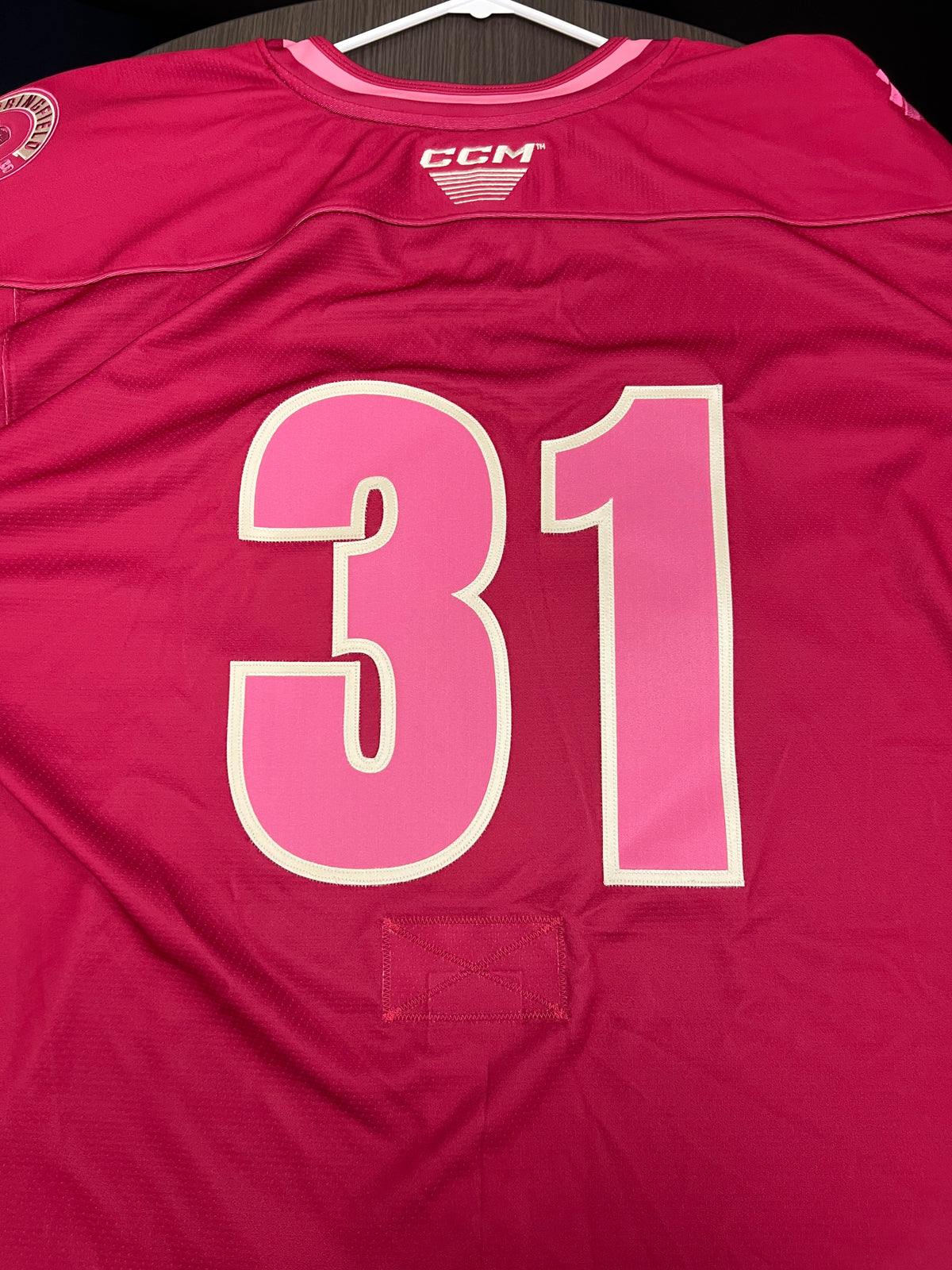 2025-26 Pink in the Rink Authentic Jersey with #, No Name - Locker Room Issued