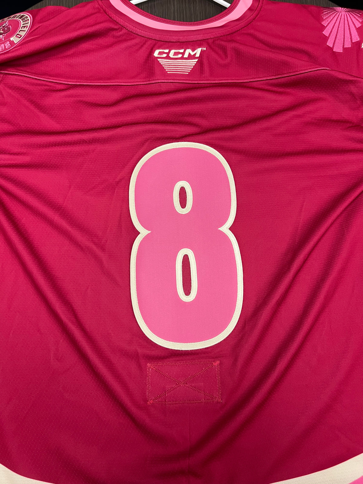 2025-26 Pink in the Rink Authentic Jersey with #, No Name - Locker Room Issued