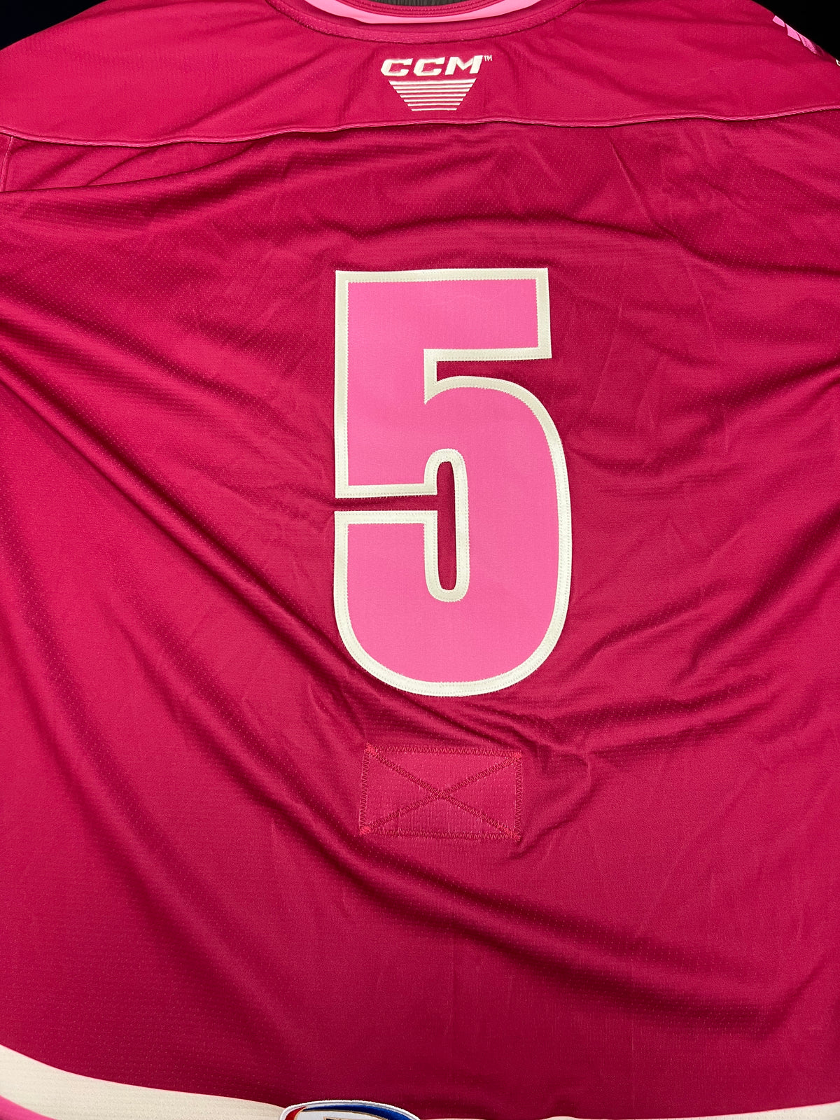 2025-26 Pink in the Rink Authentic Jersey with #, No Name - Locker Room Issued