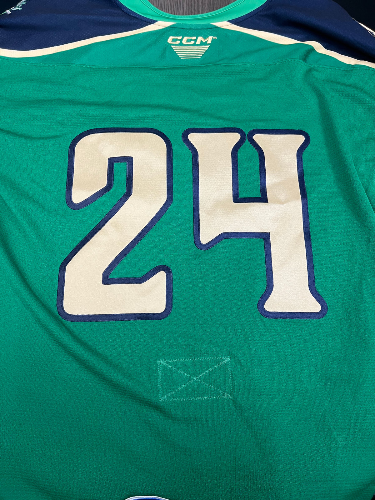 2025-26 Irish Authentic Jersey with #, No Name - Locker Room Issued