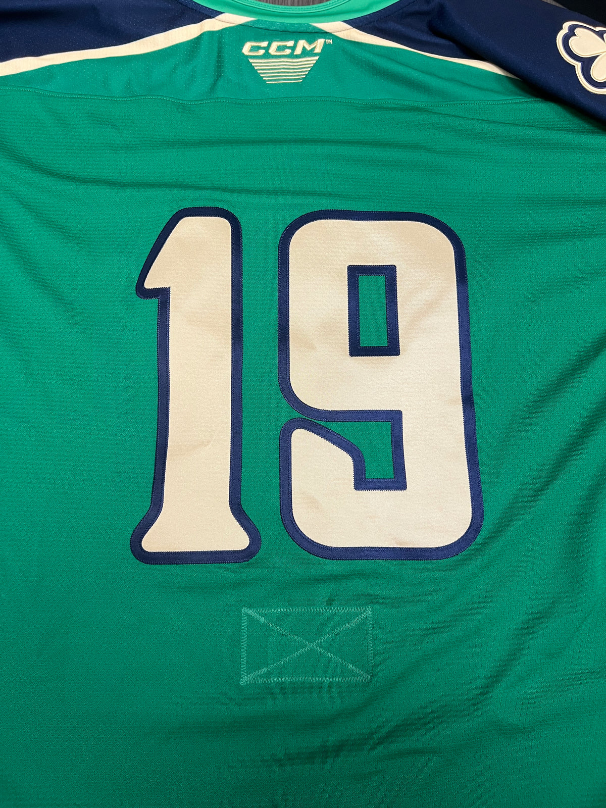 2025-26 Irish Authentic Jersey with #, No Name - Locker Room Issued