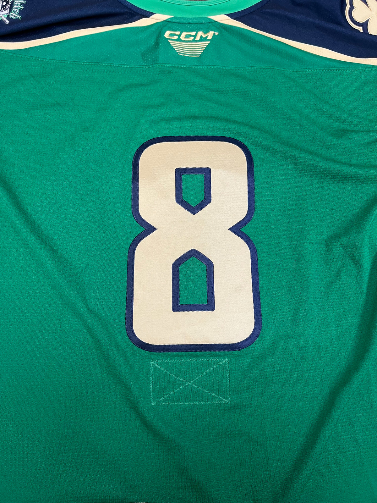 2025-26 Irish Authentic Jersey with #, No Name - Locker Room Issued