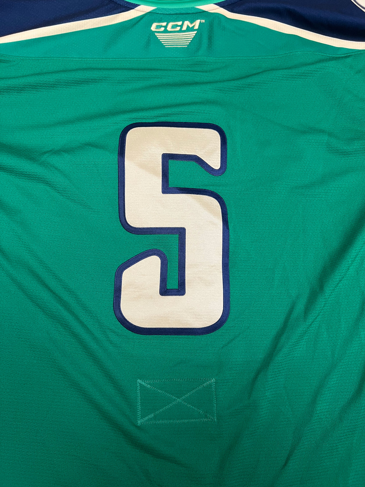 2025-26 Irish Authentic Jersey with #, No Name - Locker Room Issued