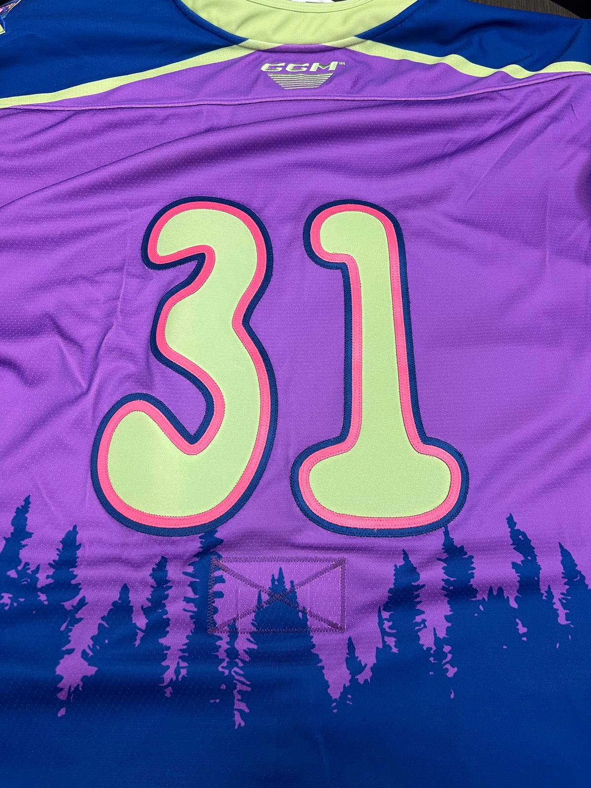 2025-26 Ice-O-Topes Authentic Jersey with #, No Name - Locker Room Issued