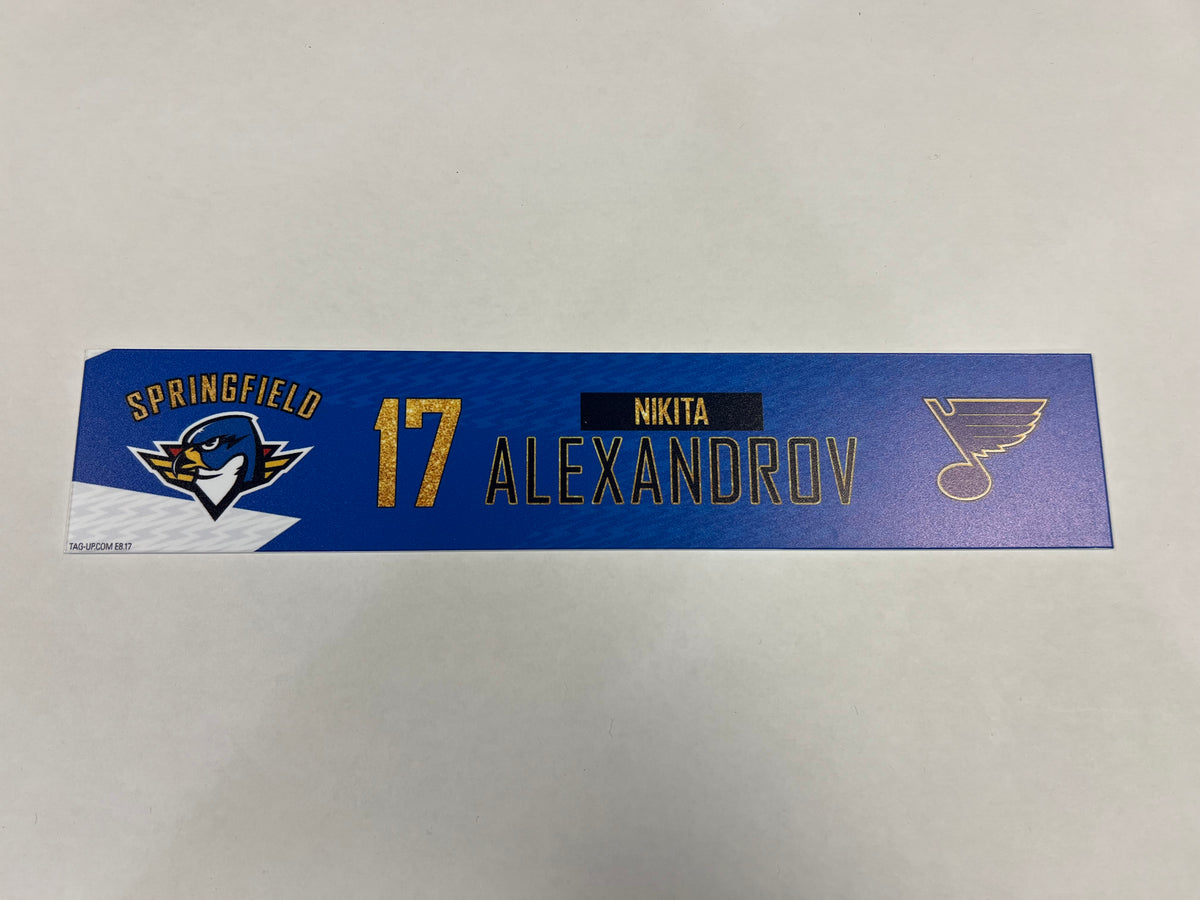 2024-25 T-Birds 3rd Jersey Locker Nameplates