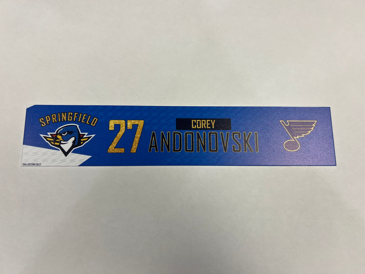 2024-25 T-Birds 3rd Jersey Locker Nameplates