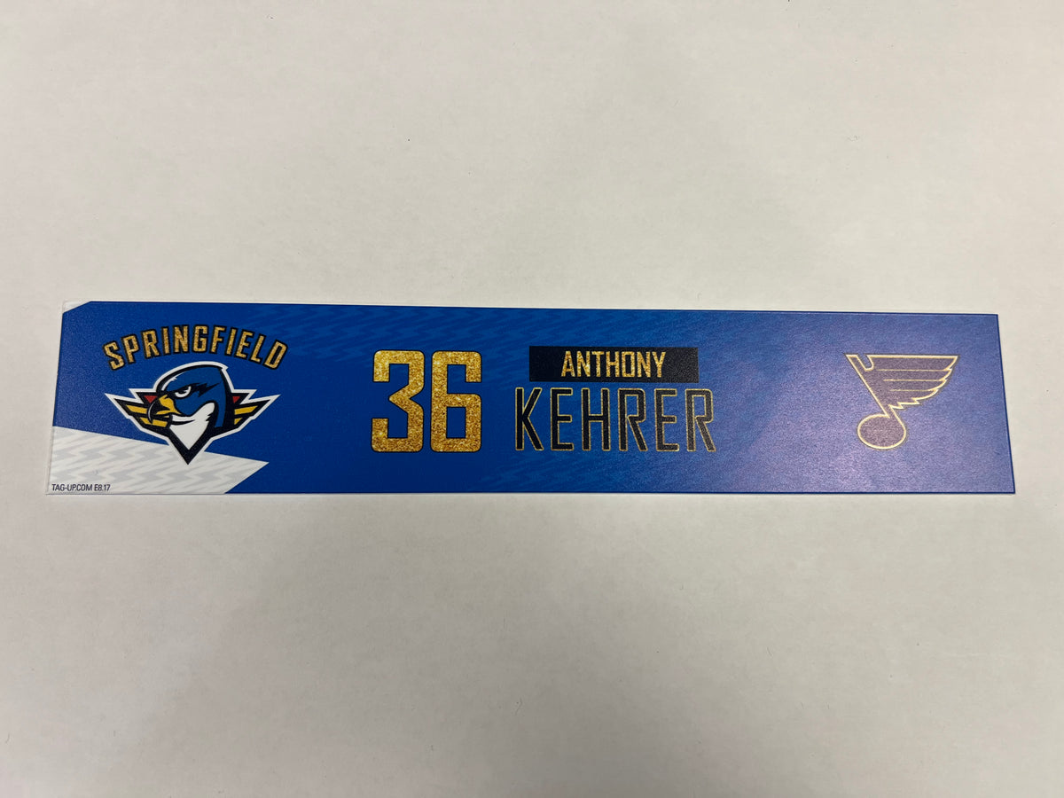 2024-25 T-Birds 3rd Jersey Locker Nameplates